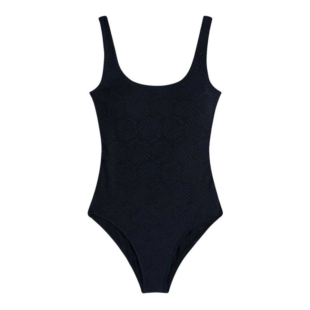 Chelsea Peers Womens/Ladies Textured Sweetheart One Piece Bathing Suit / Black